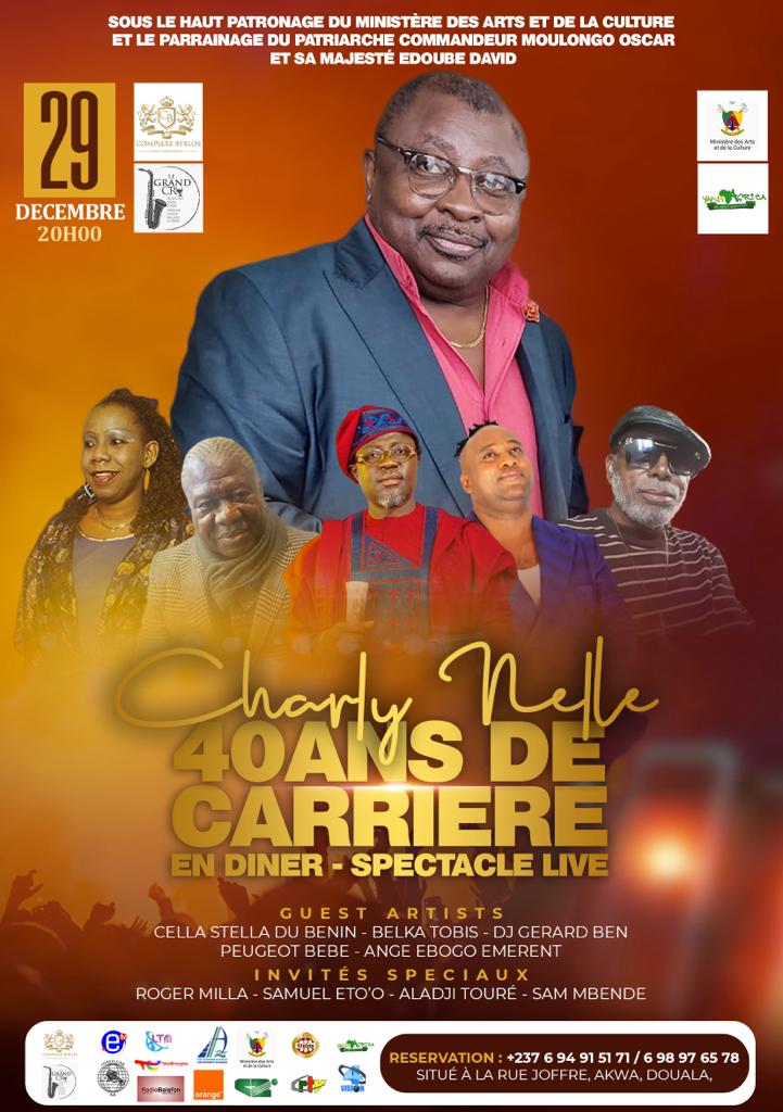 A l’occasion de la célébration de ses quatre décennies dans l’univers musical, ce puriste du Makossa camerounais donne « un dîner spectacle live » ce vendredi 29 décembre 2023 au complexe Byblos.