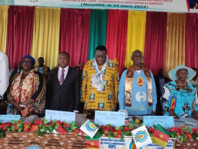 Le ministre délégué auprès du ministre de la Justice, garde des sceaux, était l’invité du ministre Eyebe Ayissi du Cadastre et des affaires foncières, lors de la célébration le 24 mars dernier, du 39è anniversaire du parti au pouvoir à Monatélé dans le département de la Lekié. 