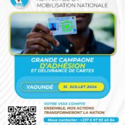 Le parti dirigé par Serge Espoir Matomba a lancé, le 7 juillet 2024, une grande campagne d’adhésion et de délivrance des cartes de membres dans les principales villes du pays. Cette nouvelle opération intervient quelques jours seulement après l’annonce par le jeune leader politique, d’un débat national sur « le développement économique et social ».