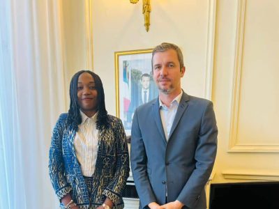 En prélude au prochain Sommet Afrique-France prévu dans quelques mois à Nairobi, la Présidente CNSAF Cameroun a eu un échange avec Jérémie Robert, Conseiller Afrique du président français Emmanuel Macron.