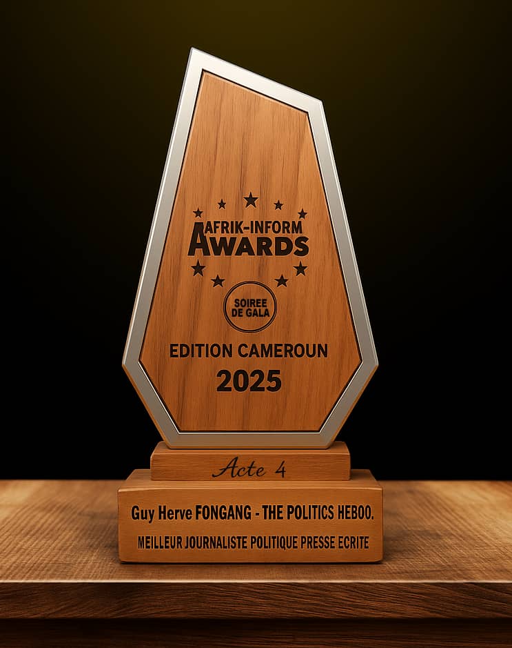 Le directeur de publication de l’hebdomadaire « The Politics Hebdo » a été primé dans la catégorie « Meilleur journaliste politique presse écrite » aux Afrik-Inform Awards Acte 4.