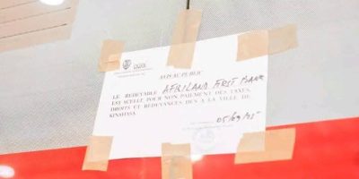 La filiale congolaise de la banque panafricaine aurait été scellée vendredi par la Direction générale des recettes de Kinshasa pour « non-paiement d'impôts ».
