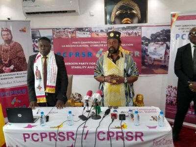 Brice Gervais Witgna Kamdoum, président national du Parti Camerounais pour la Paix, la Réconciliation, la Stabilité et la Reconstruction (PCPRSR) ?