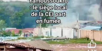La capitale politique ivoirienne a été le théâtre d’une nouvelle flambée de violences, le lundi 20 octobre 2025. En marge des contestations liées à l’élection présidentielle à venir, le siège local de la Commission électorale indépendante (CEI) a été réduit en cendres, attisant davantage les inquiétudes autour du climat politique national.