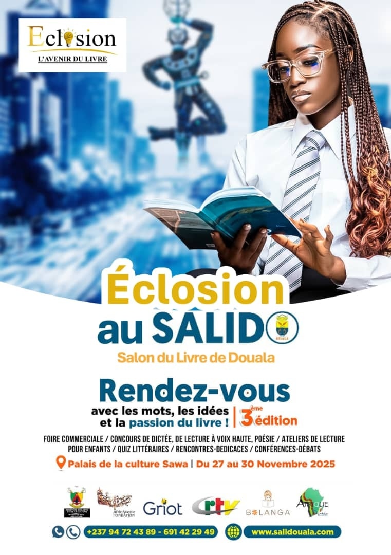 La maison d’édition en vogue au Cameroun annonce sa participation à la 3ème édition de ce rendez-vous littéraire dans la capitale économique du 27 au 30 novembre 2025.