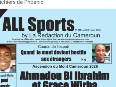 Le premier numéro de « All Sports Magazine by La Rédaction du Cameroun » est disponible en version numérique depuis lundi dernier.  