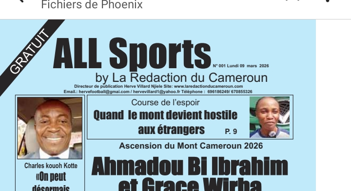 Le premier numéro de « All Sports Magazine by La Rédaction du Cameroun » est disponible en version numérique depuis lundi dernier.  