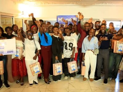 Lauréats des Awards M'Andal 2026 à Douala lors de la cérémonie organisée par le CJJF et JVEPI