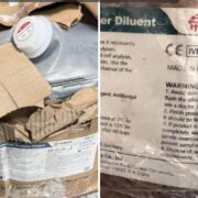 Saisie douane Karata 80 litres diluant hématologie