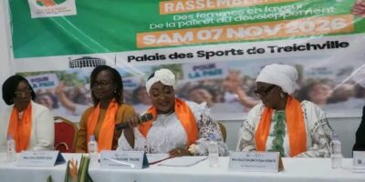 "Conférence de presse du Caucus des femmes de Côte d'Ivoire pour la paix, avec l'honorable Mariam Traoré, en prélude au grand rassemblement du 7 novembre 2026 au Palais des Sports de Treichville"