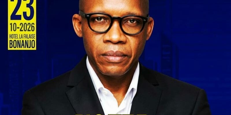 Affiche de campagne du Dr Claude Bernard Kamta Ngui, neurochirurgien, candidat au poste de Président de l'Assemblée Générale de l'ONMC, élections du 23 octobre 2026 à l'hôtel La Falaise Bonanjo Douala