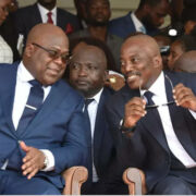 Félix Tshisekedi et Joseph Kabila lors d'une cérémonie officielle à Kinshasa en RDC, avant la rupture politique